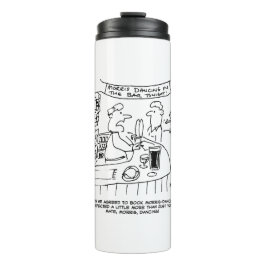 Morris Tanzen in Pub. Traditionelles Morris-Tanzen Thermosbecher