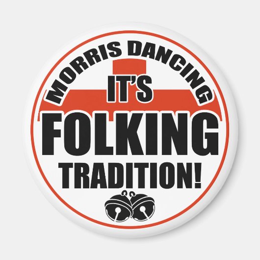 Morris tanzende Tradition Magnet (Vorne)