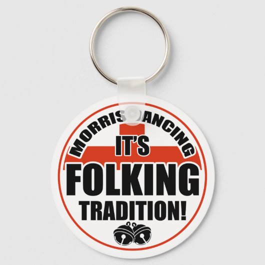 Morris tanzende Tradition Schlüsselanhänger (Vorderseite)