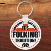 Morris tanzende Tradition Schlüsselanhänger (Vorderseite)