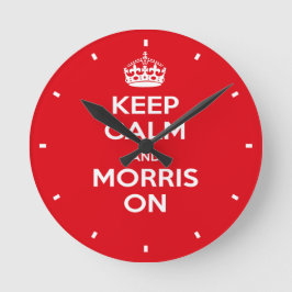 Morris-Tänzer, Behalt Calm, Morris-Tanz Runde Wanduhr