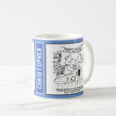 Morris tanzt in einem Pub. Landlord unglücklich. Kaffeetasse (VorderseiteRechts)