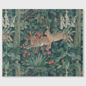 Morris Tapestry Forest Rabbits Geschenkpapier (Flach)