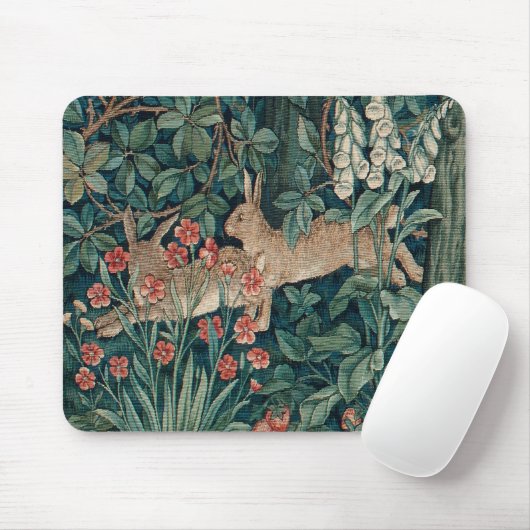 Morris Tapestry Rabbits Mousepad (Mit Mouse)