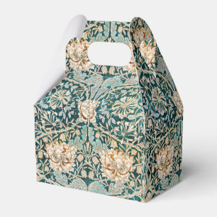 Morris Teal Blaue Geißblatt-Blumen-Tapete Geschenkschachtel