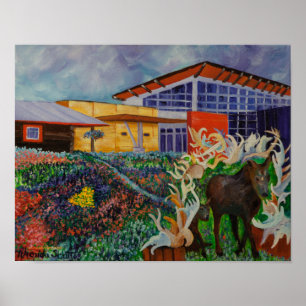 Morris Thompson Kulturzentrum, Fairbanks Alaska Poster