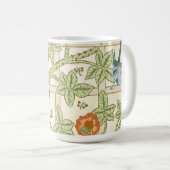 Morris' Trellis 1862 Vintage Blume & Vogelmuster Kaffeetasse (VorderseiteRechts)