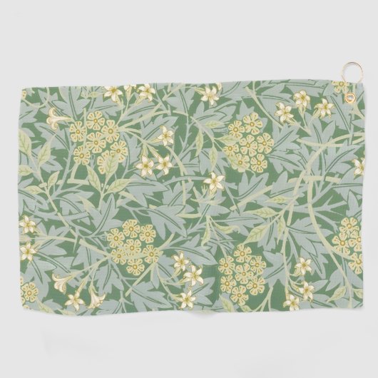 Morris Vine & Jasmine Garden Blume Classic Golfhandtuch (Horizontal)