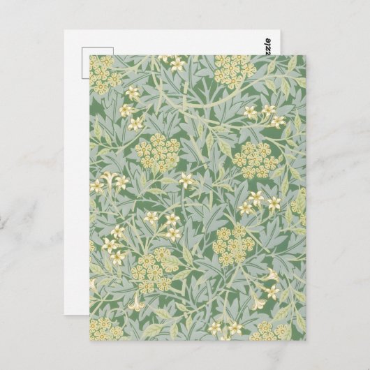 Morris Vine & Jasmine Garden Blume Classic Postkarte (Vorne/Hinten)