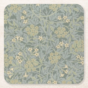 Morris Vine & Jasmine Garden Blume Classic Rechteckiger Pappuntersetzer