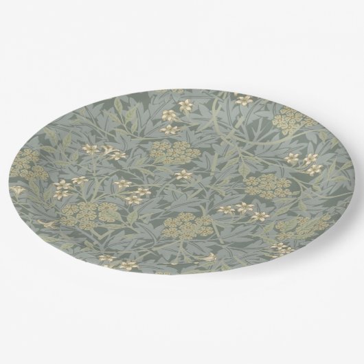 Morris Vine & Jasmine Garden Flower Classic Pappteller (Schrägansicht)