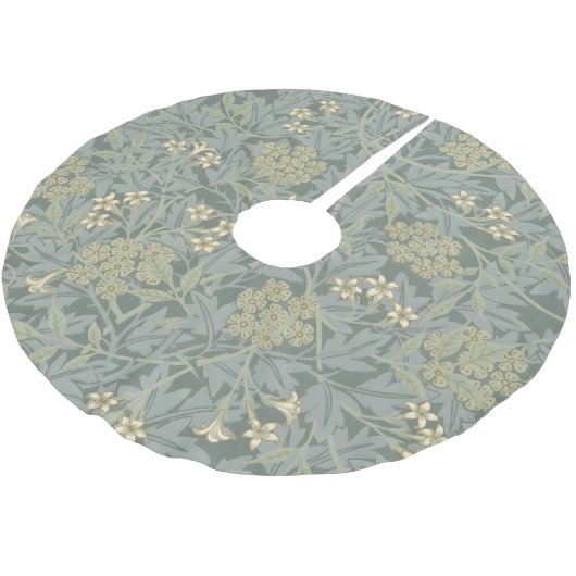 Morris Vine & Jasmine Garden Flower Classic Polyester Weihnachtsbaumdecke (Schrägansicht)