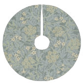 Morris Vine & Jasmine Garden Flower Classic Polyester Weihnachtsbaumdecke (Vorderseite)
