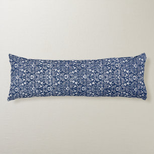 Morris Vintag 1882 Blaues Hintergrund Blume Muster Seitenschläferkissen