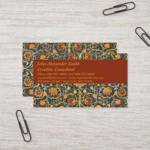 Morris Vintag Holland Park Teppich Blumenmuster Visitenkarte