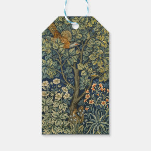 Morris Vintag Pheasant Eichhörnchen und Blume Must Geschenkanhänger