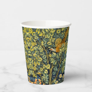 Morris Vintag Pheasant Eichhörnchen und Blume Must Pappbecher