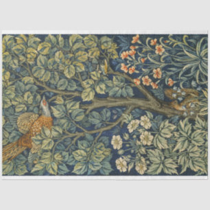 Morris Vintag Pheasant Eichhörnchen und Blume Must Seidenpapier