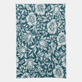 Morris Vintages Blau- und Weißblumenmuster Geschirrtuch (Vertikal)