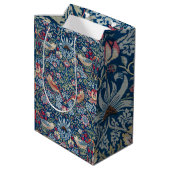 Morris - Vintages Erdbeerdieb-Blumenmuster Mittlere Geschenktüte (Rückseite Schrägansicht)
