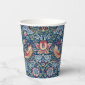 Morris - Vintages Erdbeerdieb-Blumenmuster Pappbecher (Rückseite)