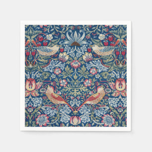 Morris - Vintages Erdbeerdieb-Blumenmuster Serviette