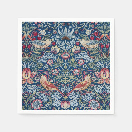 Morris - Vintages Erdbeerdieb-Blumenmuster Serviette (Vorderseite)