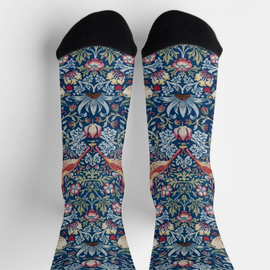 Morris - Vintages Erdbeerdieb-Blumenmuster Socken (Oben)