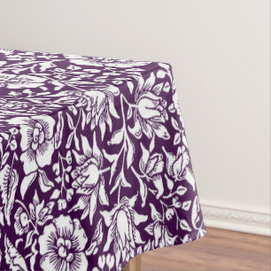 Morris Vintages Lila und weißes Blumenmuster Tischdecke
