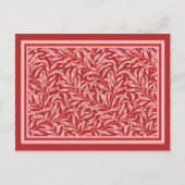 Morris - Willow Bough in deep maul Postcard Postkarte (Vorderseite)