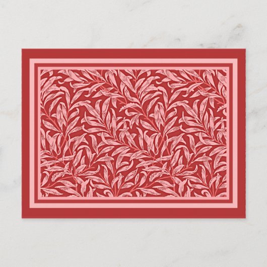 Morris - Willow Bough in deep maul Postcard Postkarte (Vorderseite)