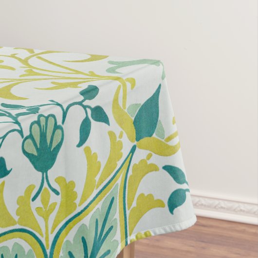 Morris Yellow Turquoise Vine & Blume Muster Tischdecke (Beispiel)