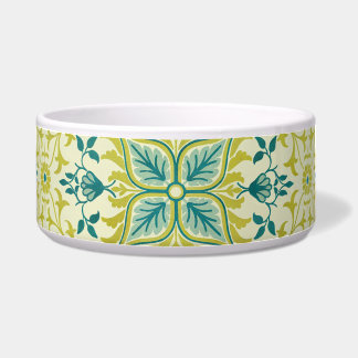 Morris Yellow Turquoise Vine & Flower Pattern Napf