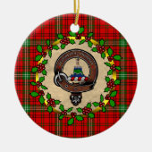 Morrison Abzeichen & Tartan Personalisierte Weihna Keramik Ornament (Vorne)