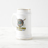 Morrison Clan Abzeichen Bierglas (Vorderseite Links)