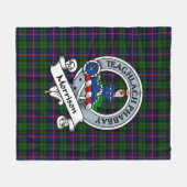 Morrison Clan Abzeichen Tartan Kariert Fleecedecke (Vorderseite (Horizontal))