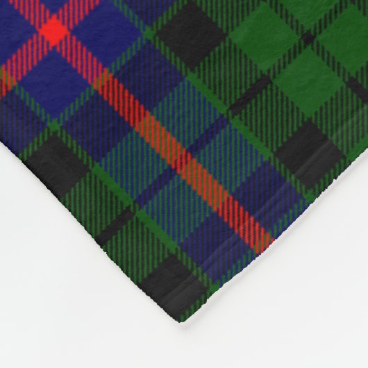 Morrison Clan Abzeichen Tartan Kariert Fleecedecke (Ecke)