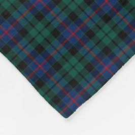 Morrison Clan Green und Blue Tartan Fleecedecke