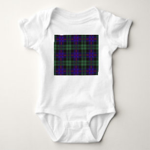 Morrison-Clan karierter schottischer Tartan Baby Strampler