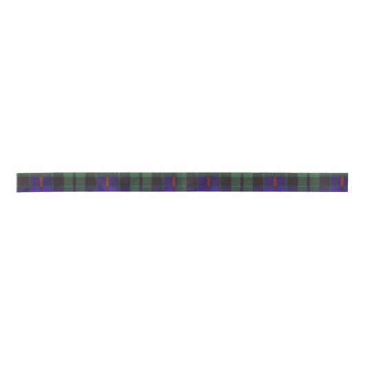 Morrison-Clan karierter schottischer Tartan Satinband (Vorderseite)