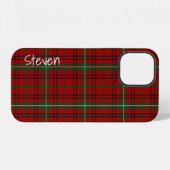 Morrison-Clan schottischer Plaid iPhone Hülle (Rückseite (Horizontal))