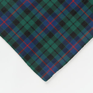 Morrison-Clangrüner und blauer Tartan Fleecedecke