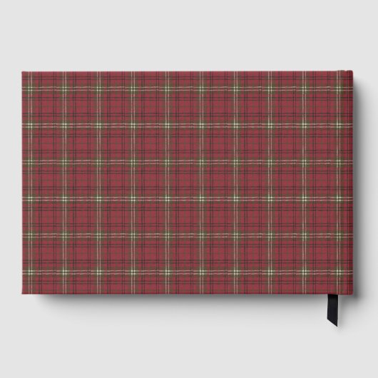 Morrison Red Weathered Original Scottish Tartan Gästebuch (Rückseite)