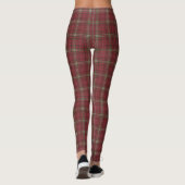 Morrison Red Weathered Original Scottish Tartan Leggings (Rückseite)