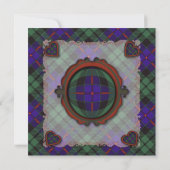 Morrison Scottish Clan tartan - Kariert Einladung (Rückseite)