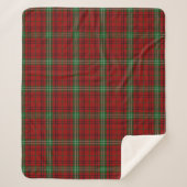 Morrison Tartan Kariert Sherpa Medium Fleece Blank Sherpadecke (Vorderseite)