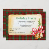 Morrison Tartan Kariertes Custom Weihnachtsfest Pa Einladung (Vorne/Hinten)