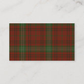 Morrison Tartan Lion Visitenkarte (Rückseite)