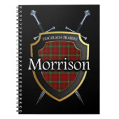 Morrison Tartan Shield & Swords Notizblock (Vorderseite)