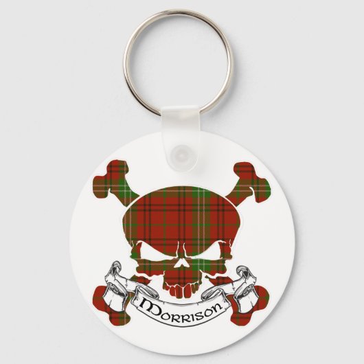 Morrison Tartan Skull Schlüsselanhänger (Vorderseite)